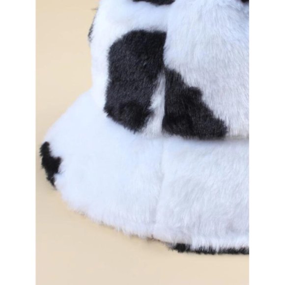 Vintage Faux Fur Plush Bucket Hat/ FLUFFY BUCKET HATS/ - Picture 4 of 7